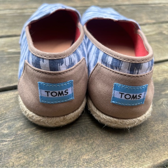TOMs Espadrilles Classic Alpargata Size 8 Chambray and White NWOT or Box - Picture 9 of 9